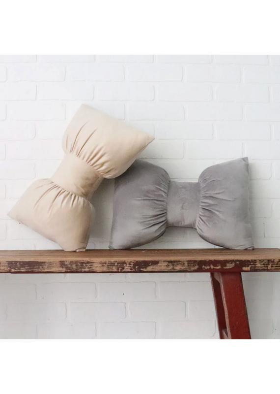 Harman Bow Shaped Cushion-Champagne