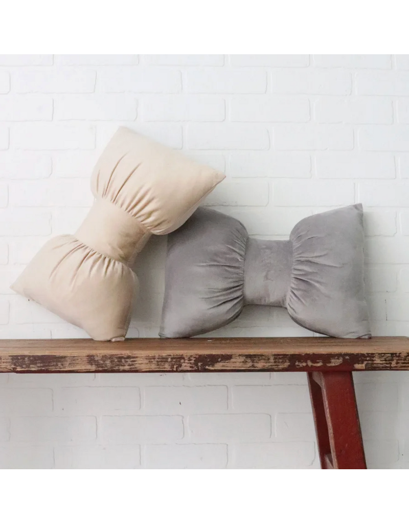 Harman Bow Shaped Cushion-Champagne
