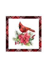 Harman Cardinal Plaid Printed Napkins