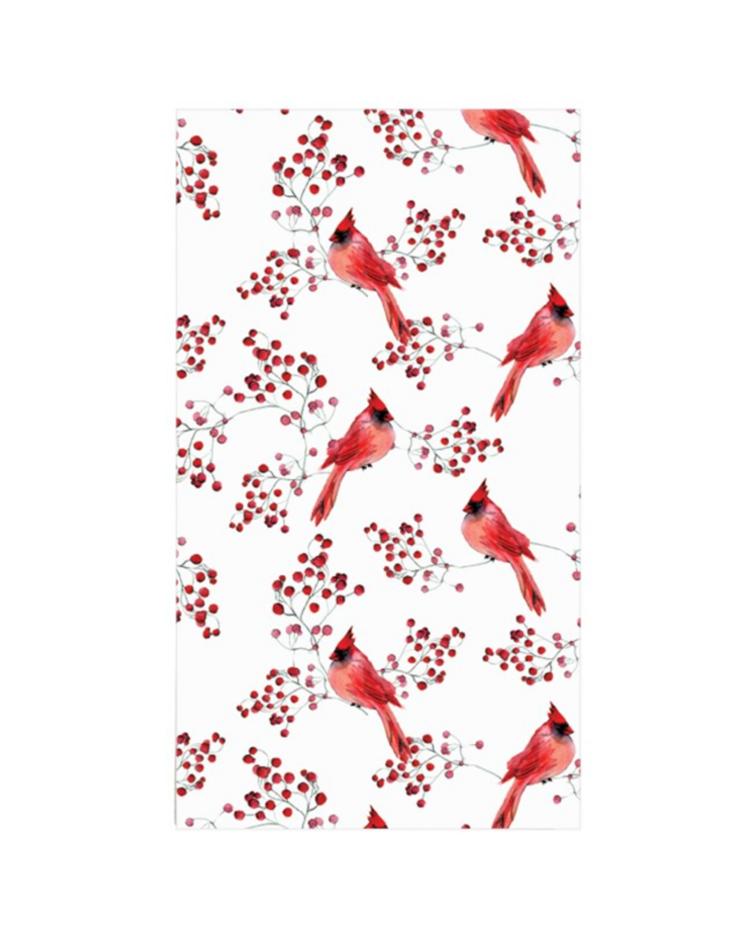 Harman Cardinal Printed Guest Napkin-16pk