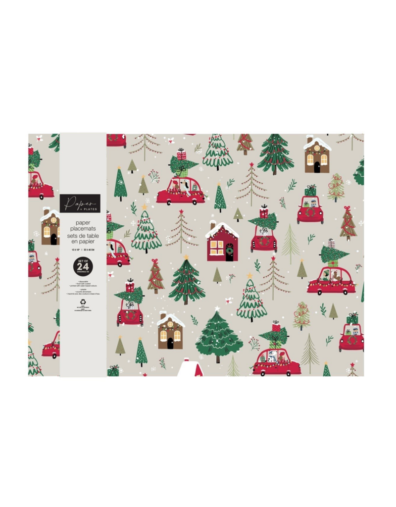 Harman Feels Like Christmas Paper Placemat-24 Pk