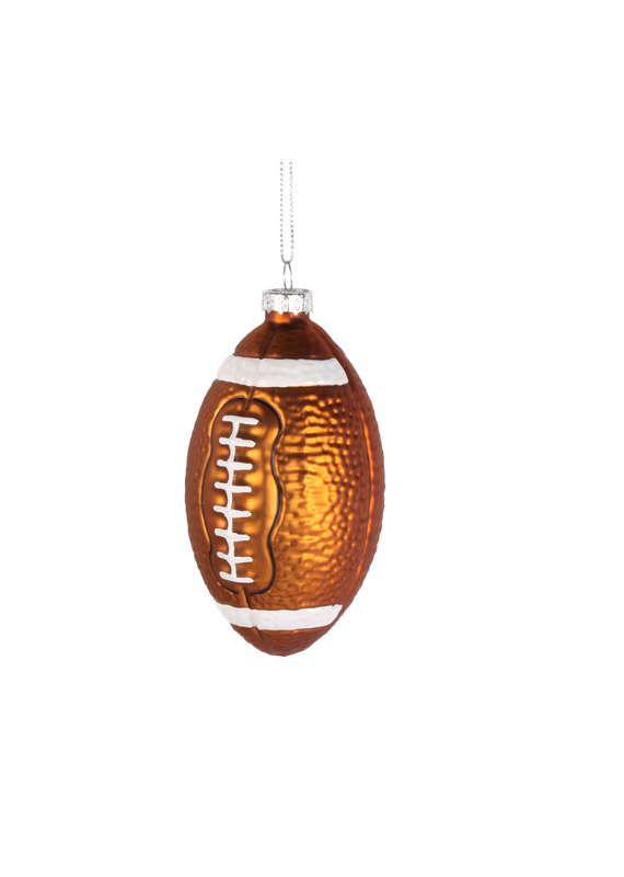 Harman Football Glass Ornament