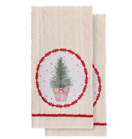 Harman Holiday Trees Terry Towel-Set Of 2