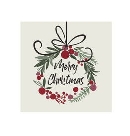 Harman Merry Xmas Wreath Napkin
