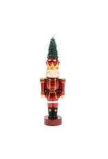 Harman Nutcracker Tree Shaped Candle-Metallic Red
