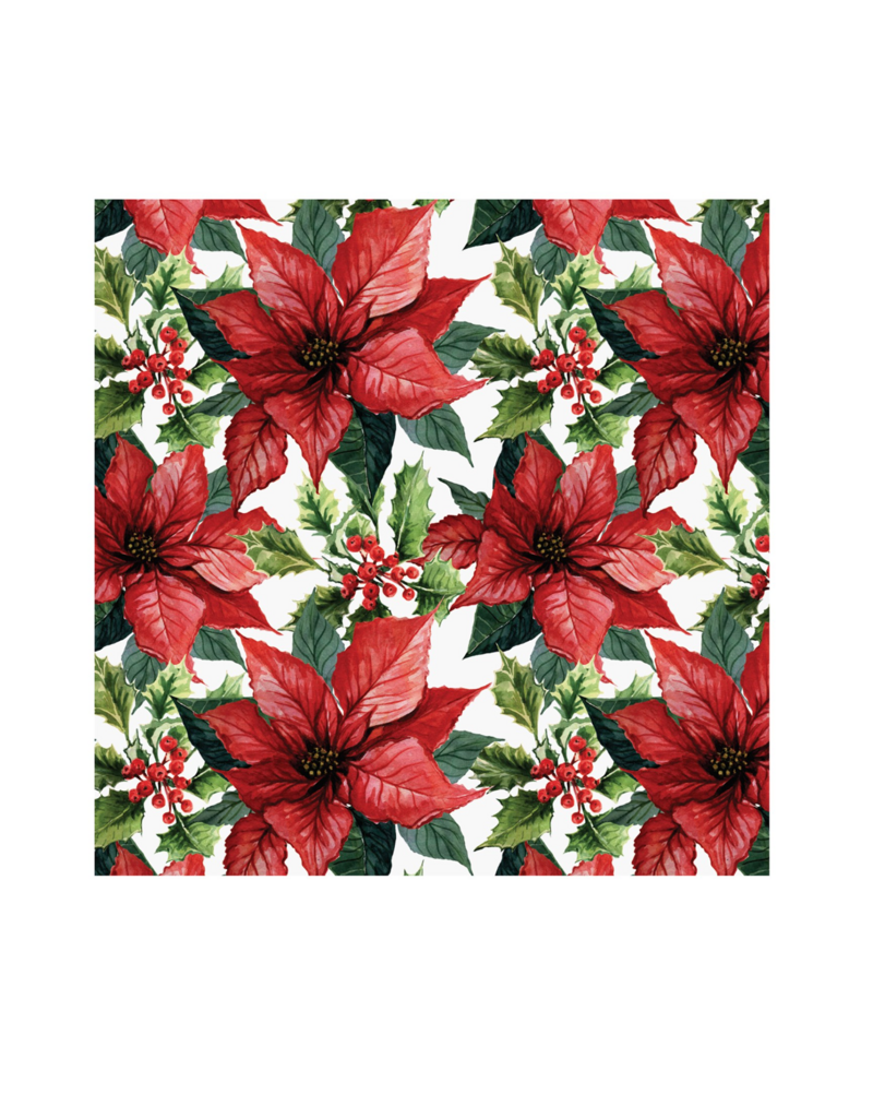 Harman Poinsettia Printed Napkins