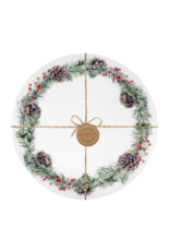 Harman Shimmer Wreath Round Placemat-Set Of 4