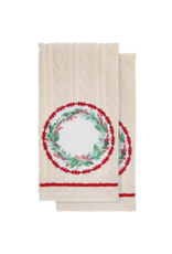 Harman Wreath Terry Towel-Set Of 2