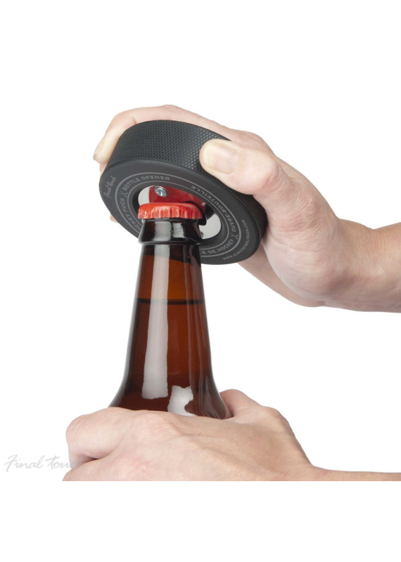 Final Touch Hockey Puck Bottle Opener