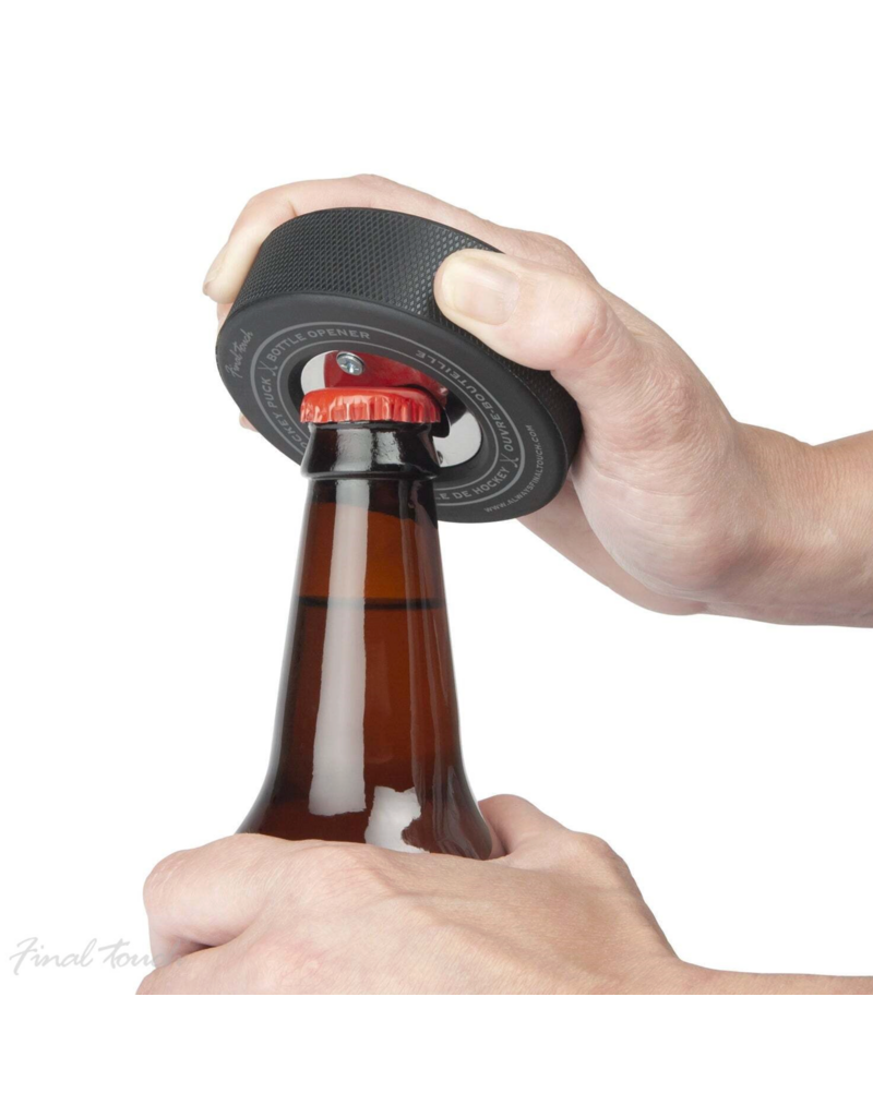 Final Touch Hockey Puck Bottle Opener