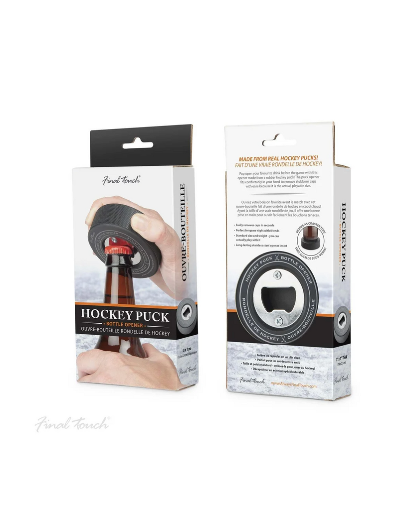 Final Touch Hockey Puck Bottle Opener
