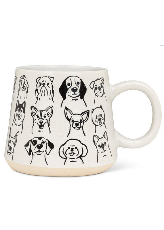 Abbott Oversized Mug with Dog Drawings