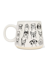 Abbott Oversized Mug with Dog Drawings