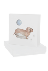 Pavilion Balloon and Dog - 4mm Earrings/Card