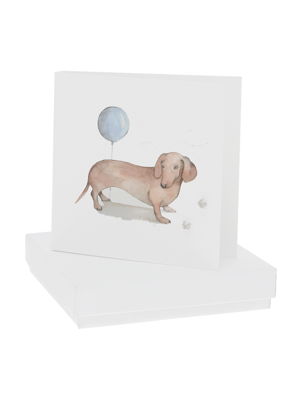 Pavilion Balloon and Dog - 4mm Earrings/Card