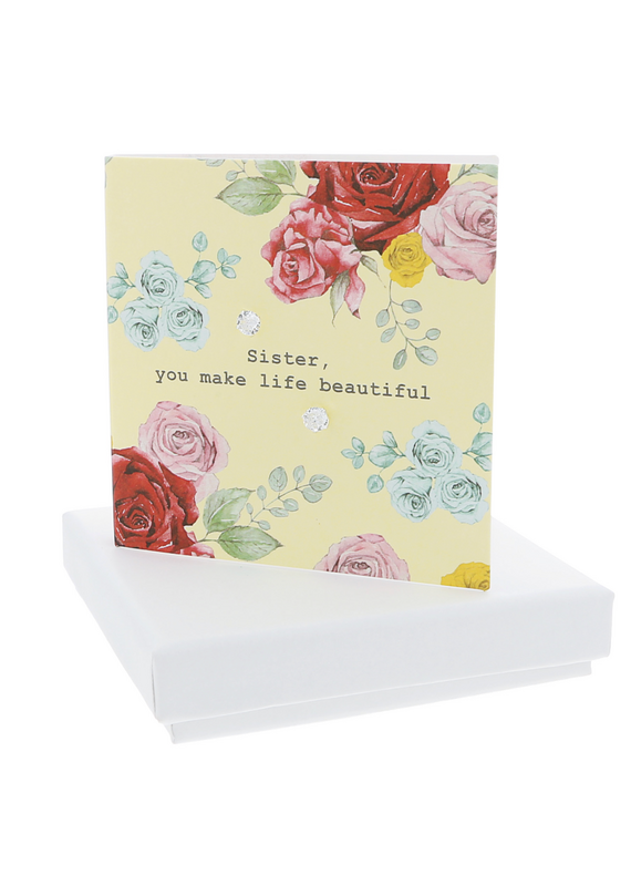 Pavilion Sister-5mm  Earrings/Card