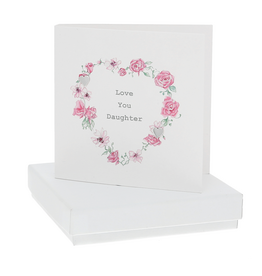 Pavilion Love You Daughter - 7mm Earrings/Card
