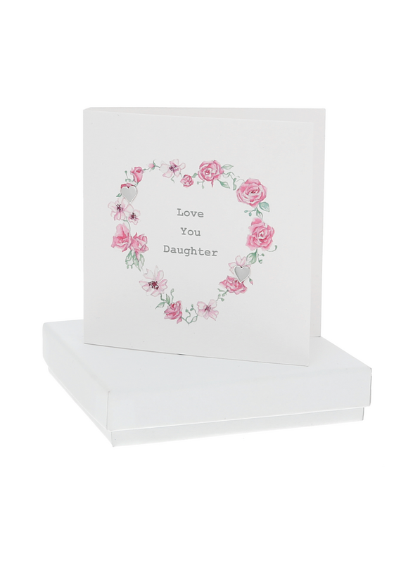 Pavilion Love You Daughter - 7mm Earrings/Card