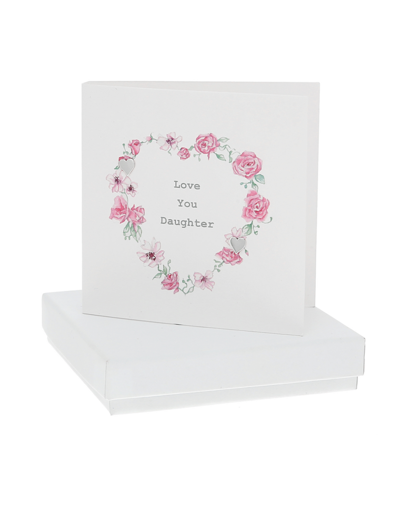 Pavilion Love You Daughter - 7mm Earrings/Card