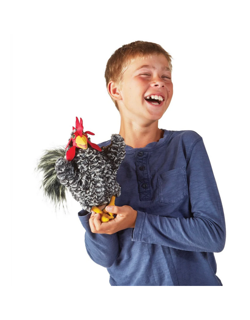 Folkmanis Puppets Barred Rock Rooster