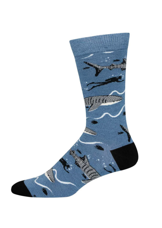 Socksmith Canada Inc Whale Shark Bamboo-Men's/7-12.5