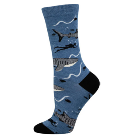 Socksmith Canada Inc Whale Shark Bamboo-Women's/5-10.5