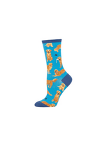Socksmith Canada Inc Golden Retrievers-Blue-Women's/5-10.5