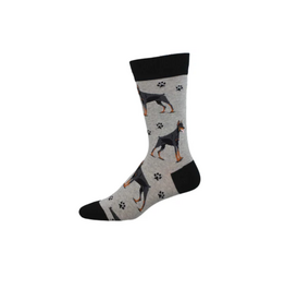 Socksmith Canada Inc Doberman-Light Heather Grey-Men's/7-12.5