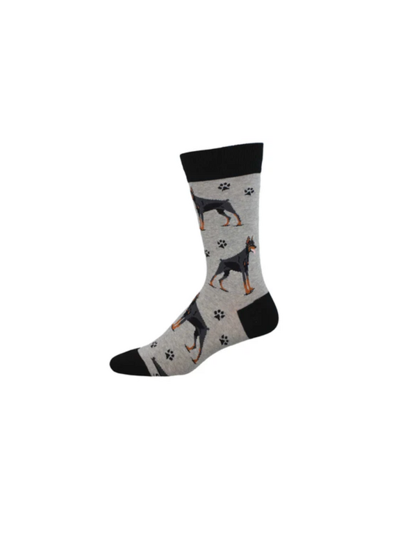 Socksmith Canada Inc Doberman-Light Heather Grey-Men's/7-12.5