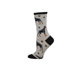 Socksmith Canada Inc Doberman-Light Heather Grey-Womens/5-10.5