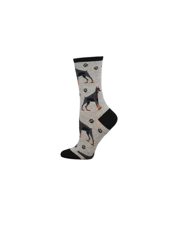 Socksmith Canada Inc Doberman-Light Heather Grey-Womens/5-10.5