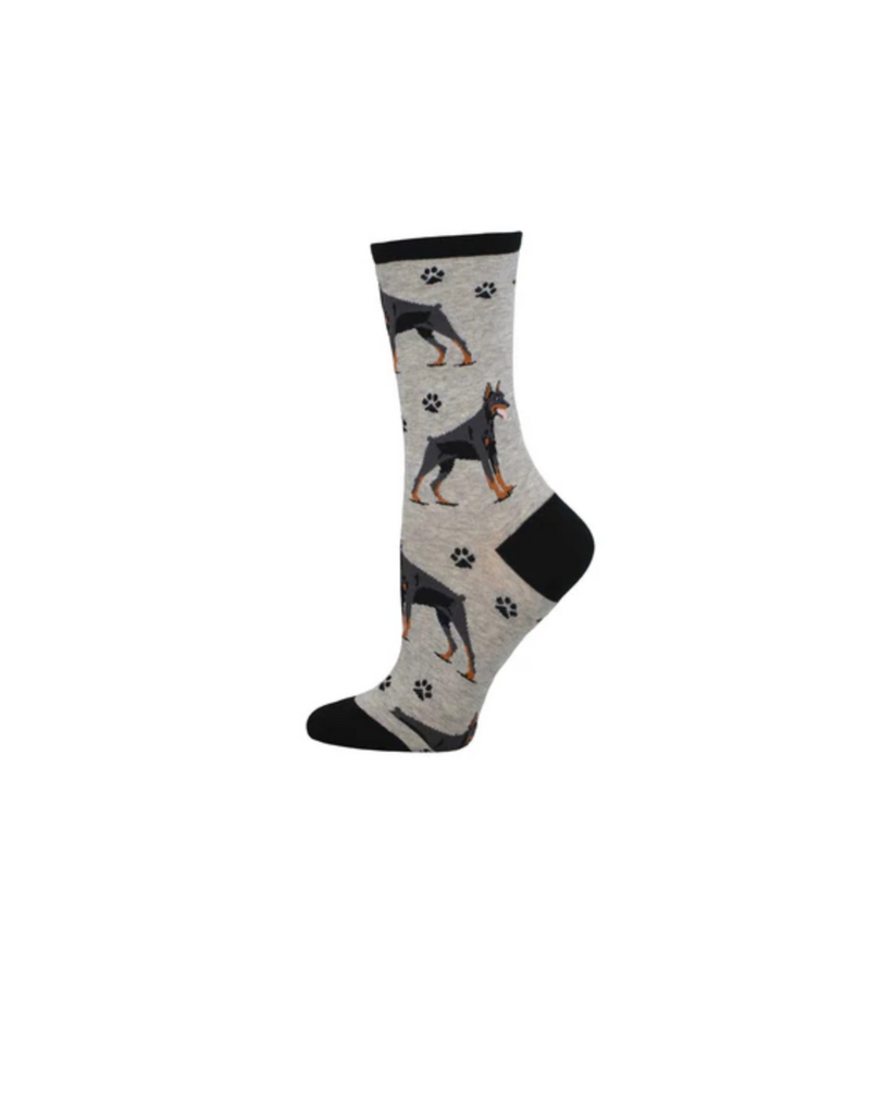 Socksmith Canada Inc Doberman-Light Heather Grey-Womens/5-10.5