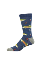 Socksmith Canada Inc Stout Trout Socks-Heather Navy-Men's/7-12.5