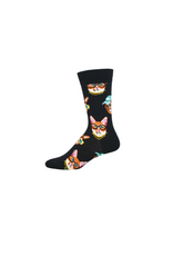 Socksmith Canada Inc One Cool Cat-Black-Men's/7-12.5