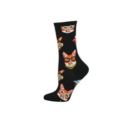 Socksmith Canada Inc One Cool Cat-Black-Women's/5-10.5
