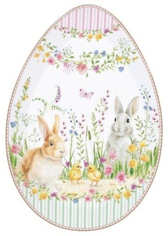 Studio 1811 Happy Easter Egg Shape Platter