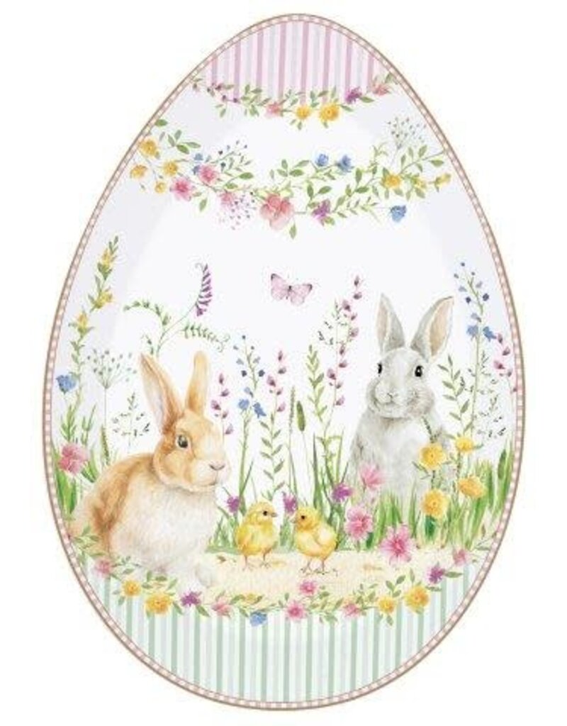 Studio 1811 Happy Easter Egg Shape Platter