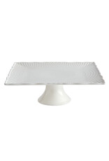 Studio 1811 Karisma Square Footed Plate-8.5"