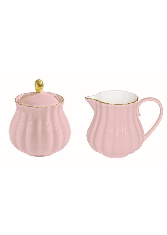 Studio 1811 Royale Creamer & Sugar Set-Pink