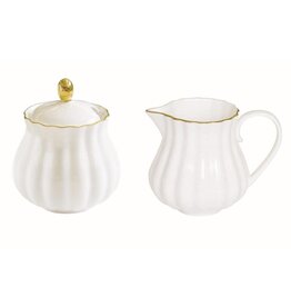 Studio 1811 Royale Creamer & Sugar Set-White