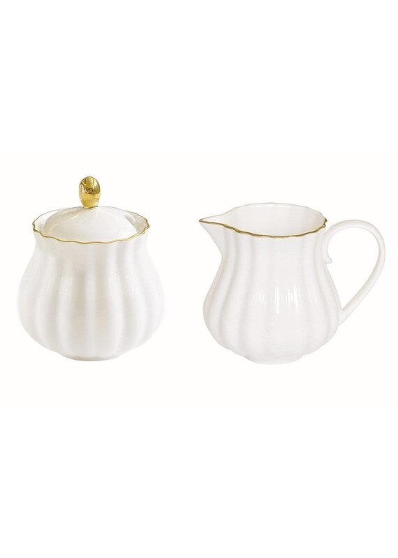 Studio 1811 Royale Creamer & Sugar Set-White