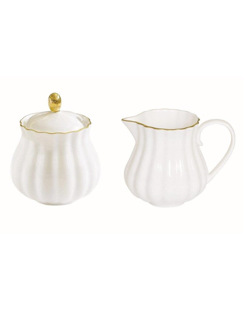 Studio 1811 Royale Creamer & Sugar Set-White