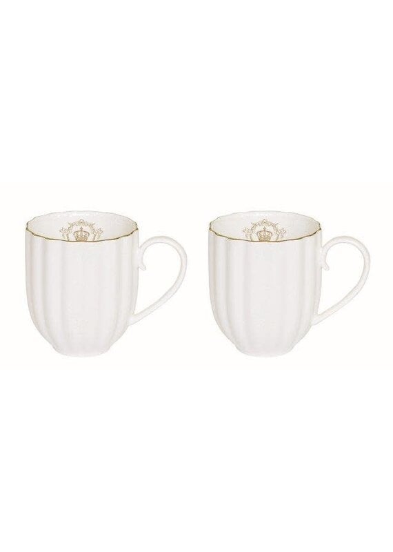 Studio 1811 Royale Mugs-Set of 2-White -300ml
