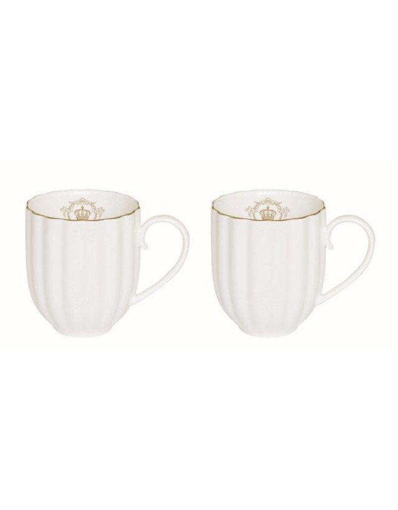 Studio 1811 Royale Mugs-Set of 2-White -300ml