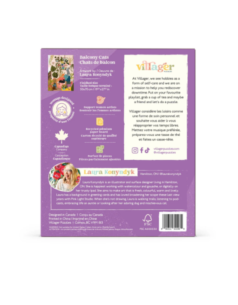 Villager Balcony Cats-1000 piece