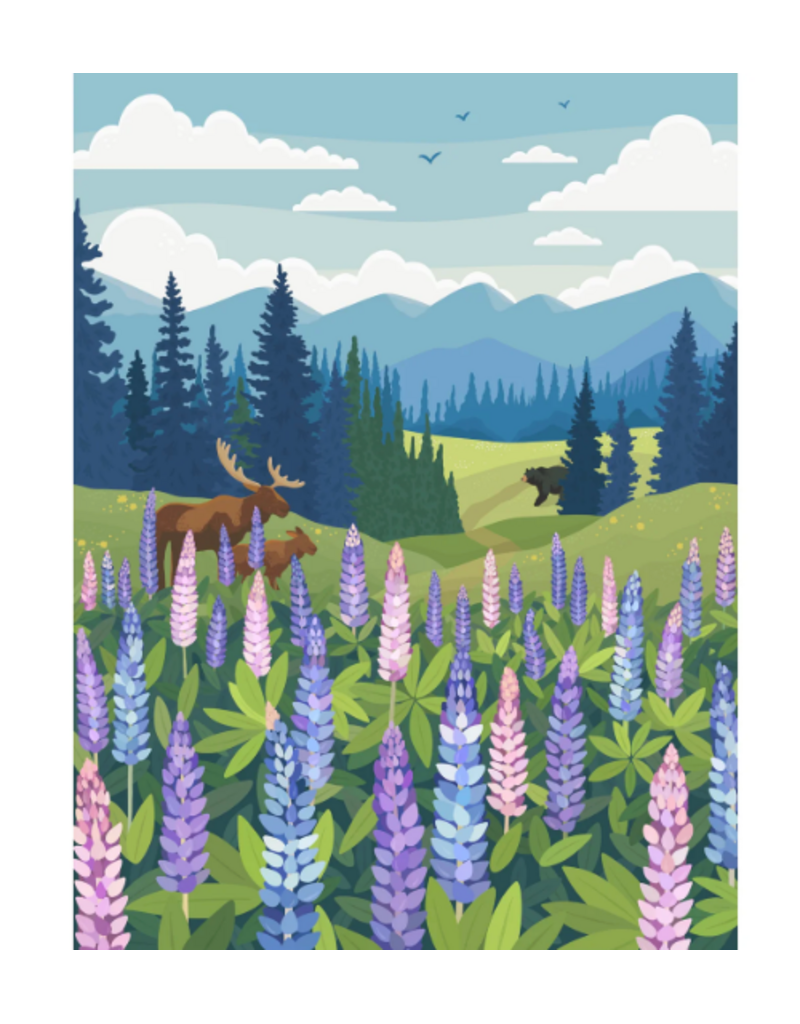 Villager Lupins Meadow-1000 Pieces