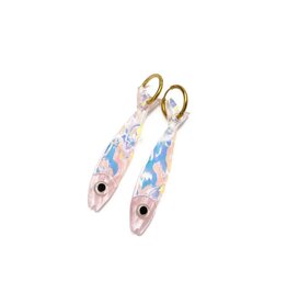 Dconstruct Sardine Earrings Pink - Large