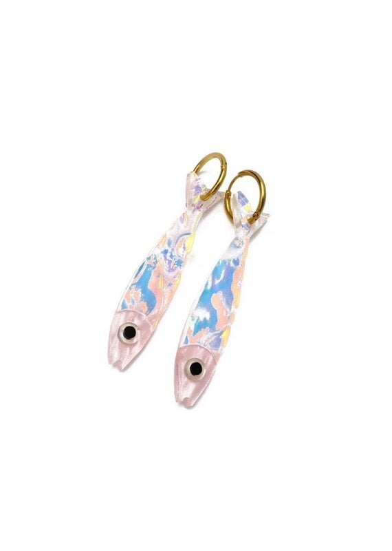 Dconstruct Sardine Earrings Pink - Large