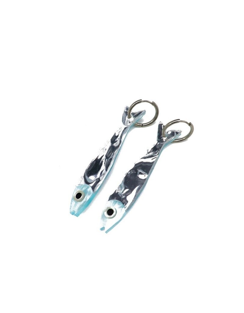 Dconstruct Sardine Earrings Silver- Large