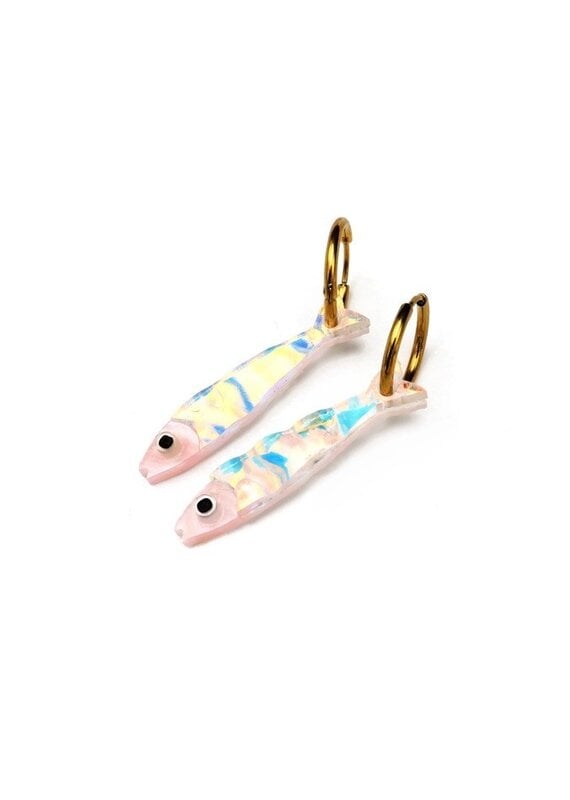 Dconstruct Sardine Earrings Pink- Small
